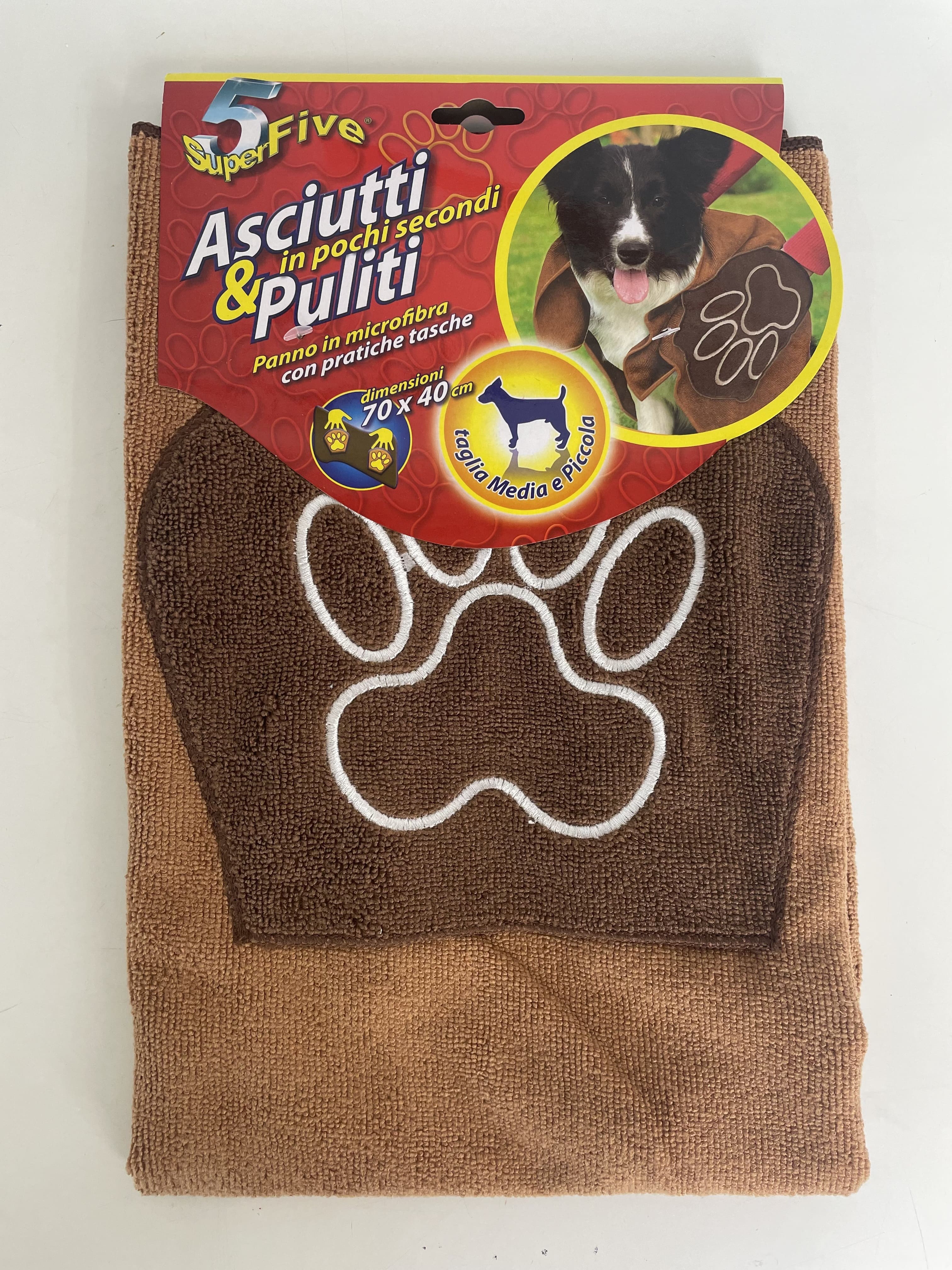 Asciugamano per Cani in Microfibra Piccolo